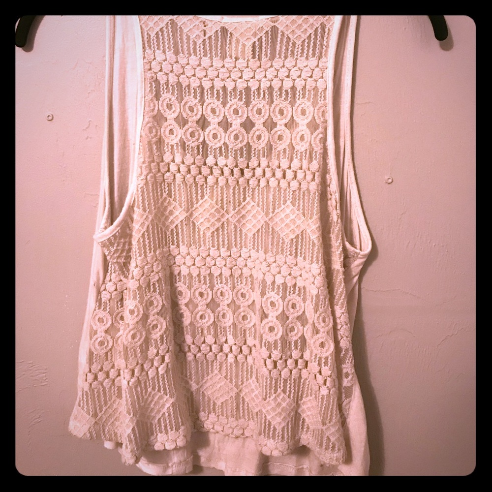 Lace crop top